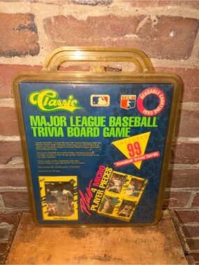 Classic Major League Baseball Trivia Board Game - Blue/Yellow